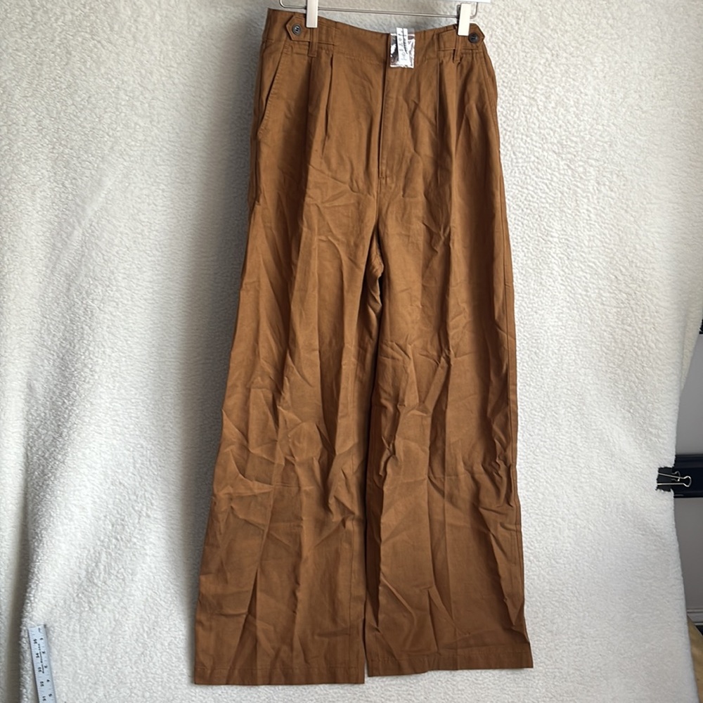 Madewell Brown Wide-Leg Trousers